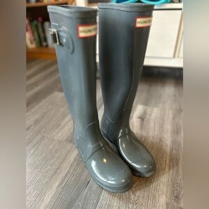 Hunter Boots Glossy Grey